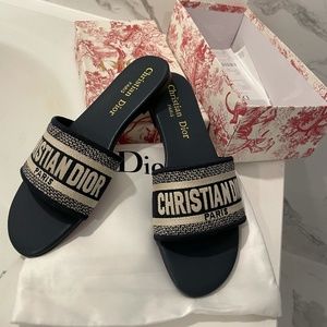 Deep Blue Dior slides